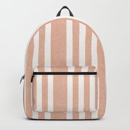 boho triple stripe vertical - peach Backpack