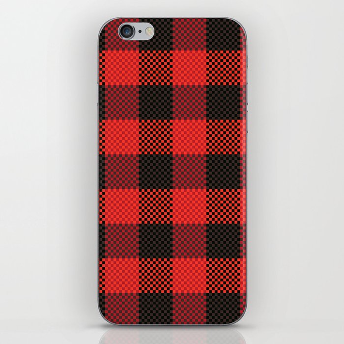 Pixel Plaid - Lumberjack iPhone Skin