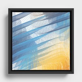 Blue hurricane Framed Canvas