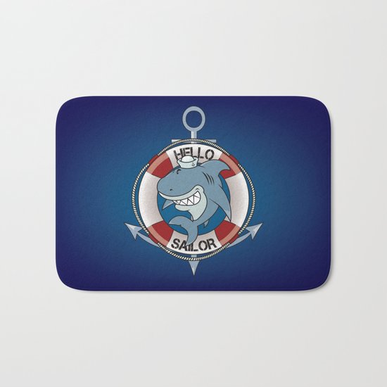 Hello sailor! Bath Mat