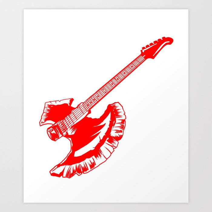 Rock axe guitar top