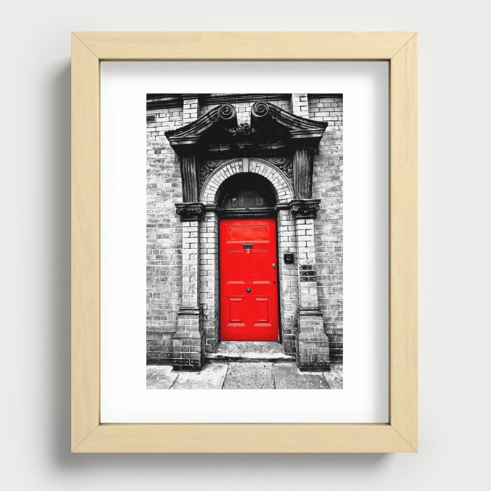 The Red Door Recessed Framed Print