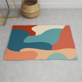 Colorful abstract composition Rug