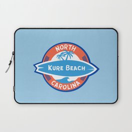 Kure Beach NC Surfing Laptop Sleeve