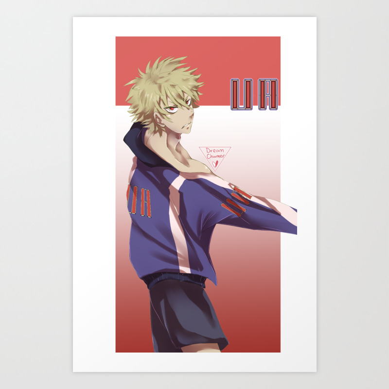 Bakugou Varsity Jacket Art Print By Dreamcharmer Society6