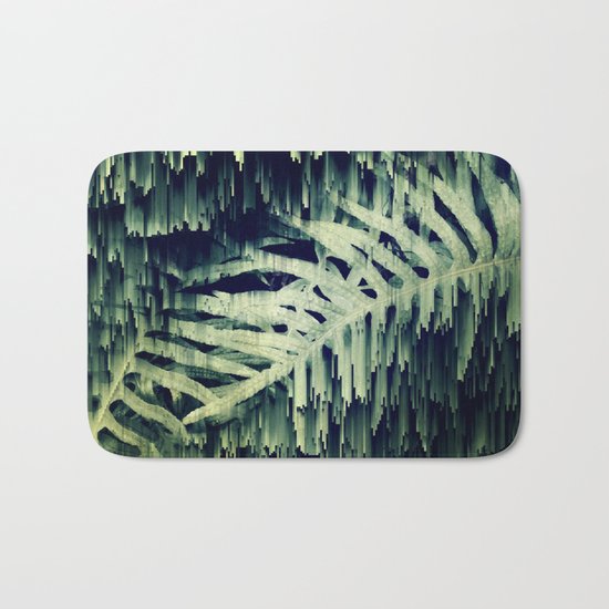 Ferns Glitches Bath Mat