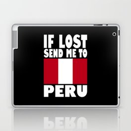 Peru Flag Saying Laptop Skin