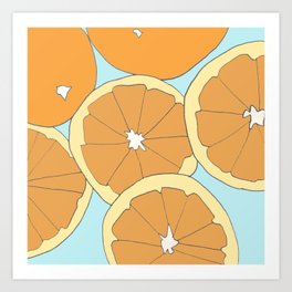 Citrus Art Print | Colours, Citrus, Orange, Drawing, Oranges, Food, Fruit 