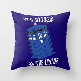 Doctor Who TARDIS Throw Pillow