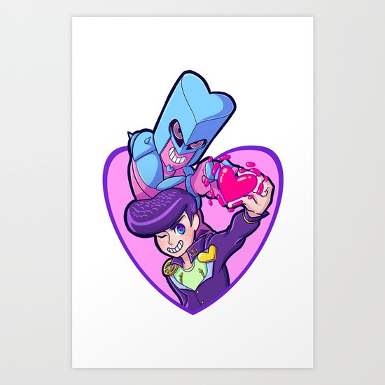 JJBA :: Josuke and Crazy Diamond Ver.2 Art Print