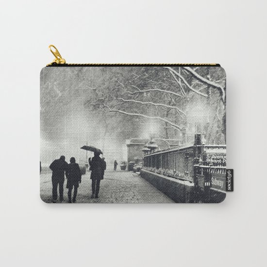 New York City Snow Bryant Park Carry-All Pouch