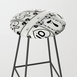 Playing cards old patent Bar Stool