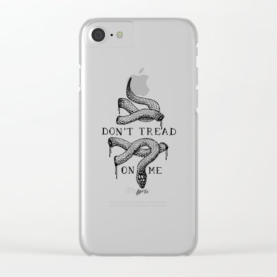don't tread on me Clear iPhone Case