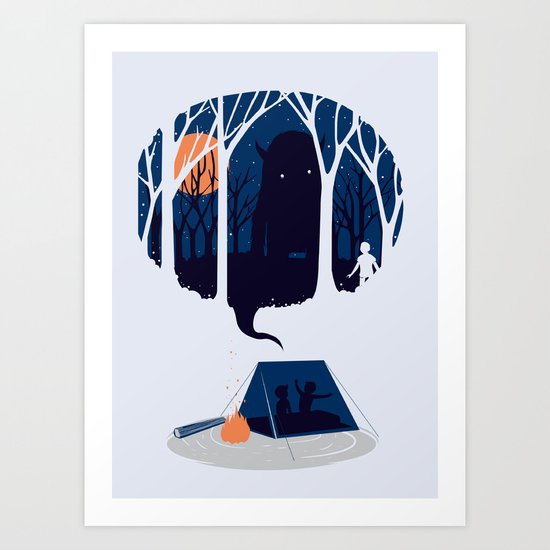 Scary story Art Print