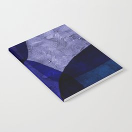 BLUE COLORS MINIMALIST ABSTRACT ART - #03 by Seis Art Studio Notebook