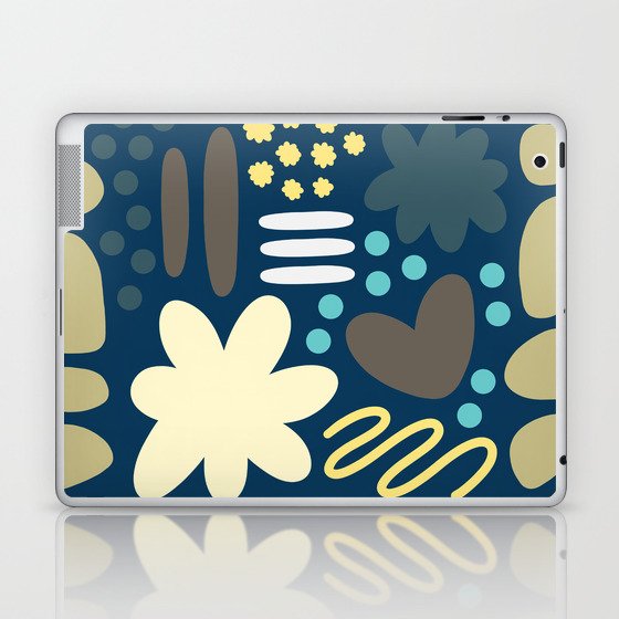 Abstract vintage color shapes collection 10 Laptop & iPad Skin