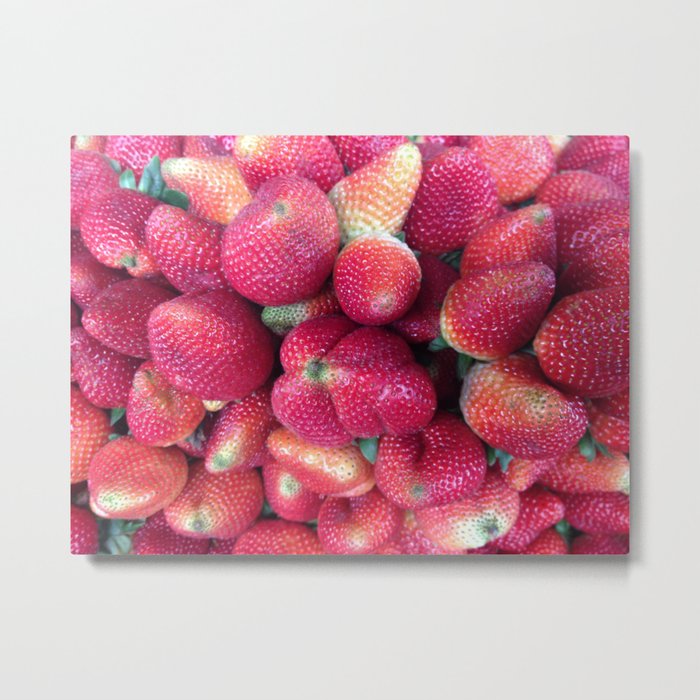 Strawberries in Paloquemao - Fresas en Paloquemao Metal Print