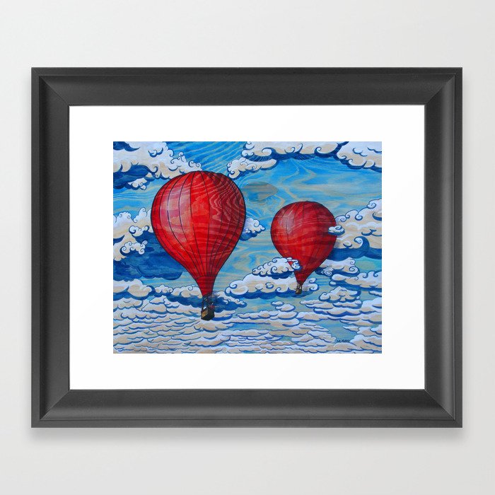 Love is Where The Wind Blows Framed Art Print