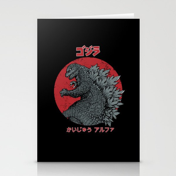 Gojira Kaiju Alpha Stationery Cards