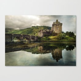 Landscape with an old castle Canvas Print