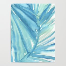 Abstract Palm Leaf Poster