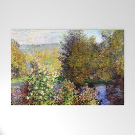 Claude Monet : A Corner of the Garden at Montgeron Welcome Mat