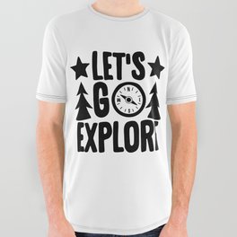 Let's Go Explore All Over Graphic Tee