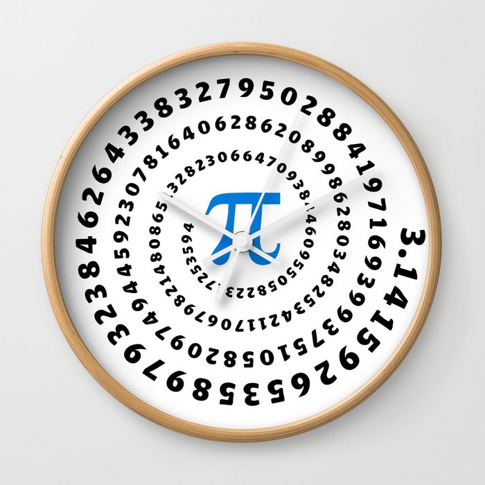 Pi, π, spiral, science, mathematics, math, irrational number, sequence, Wall Clock