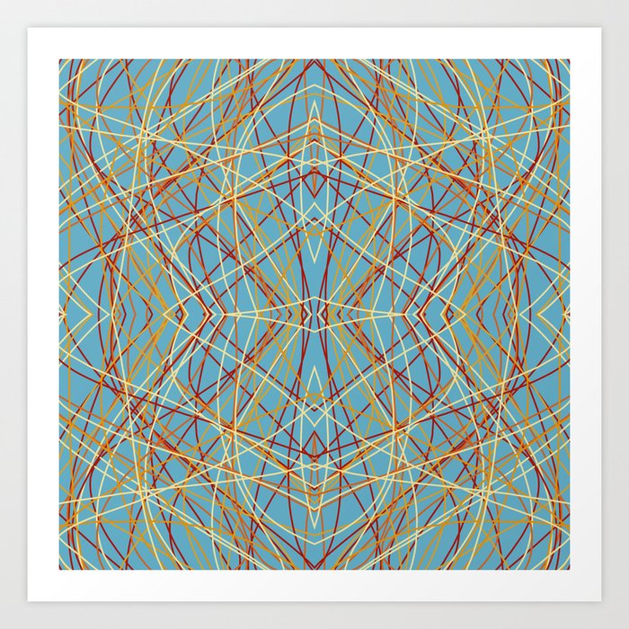 Oldschool Lifestyle Crazy Pattern Fomorian Art Print