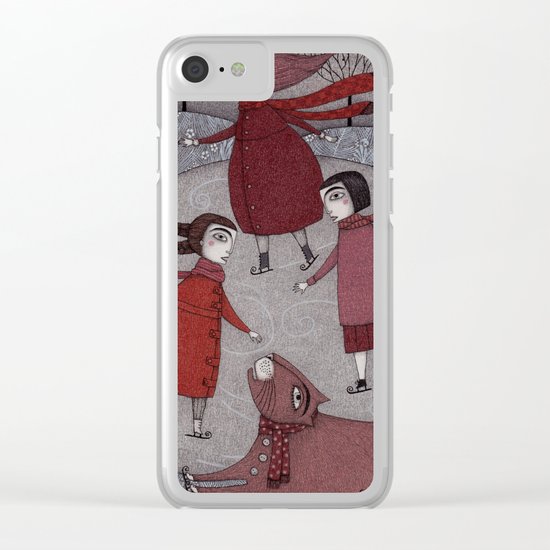 Winter Days Clear iPhone Case