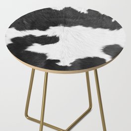 Faux Cowhide with No Texture (Farmhouse Decor Collection) Side Table