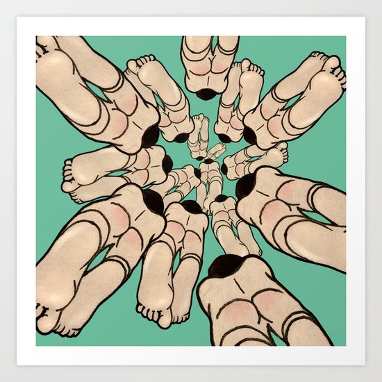 DIVING Art Print