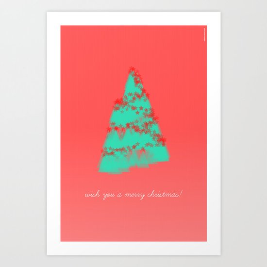 wish you a merry christmas! Art Print