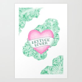 Lettuce Lover Art Print