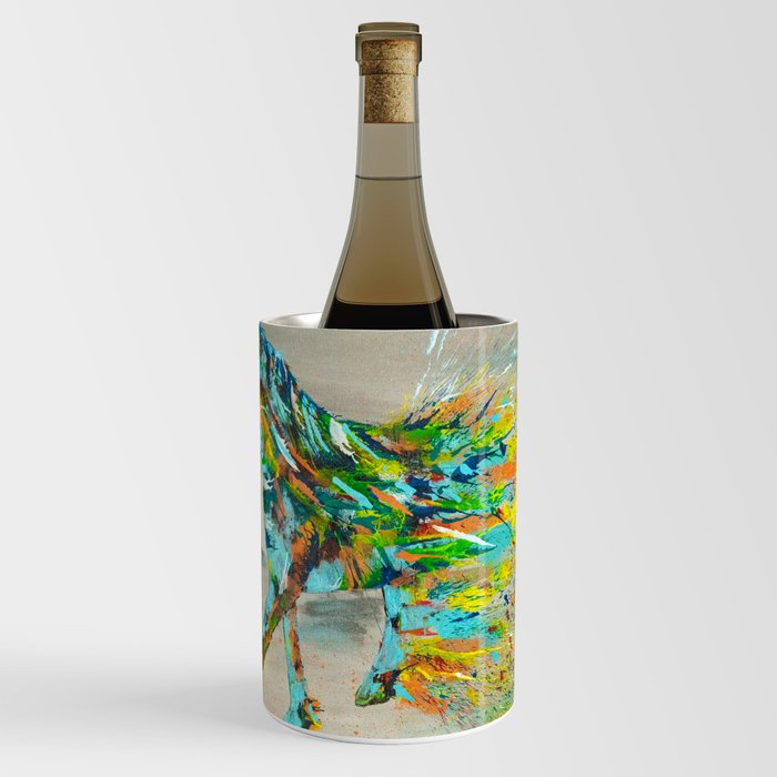 " Frisian Horse color splash" Wine Chiller