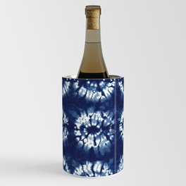 Shibori Indigo Dyed Textile Art Wine Chiller