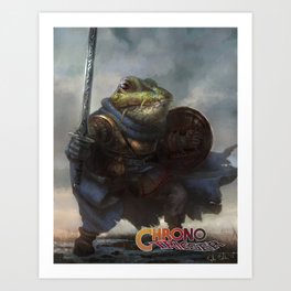 A knightly Frog  Art Print