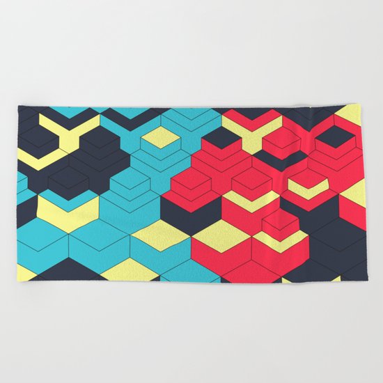 Two Sides A + B Beach Towel