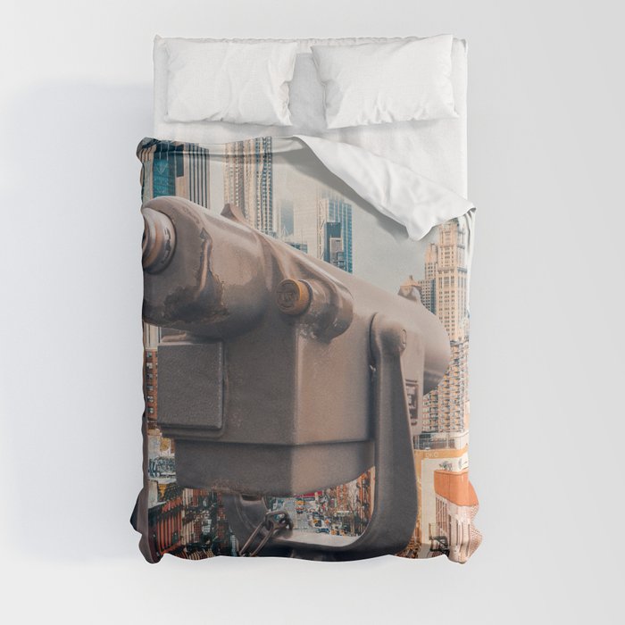 Views of New York City | Skyline Views in the Fog | NYC Duvet Cover