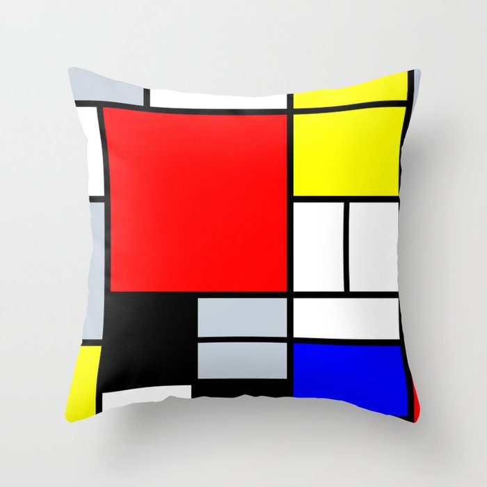 Mondrian Throw Pillow