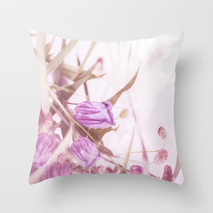 Autumn Bouquet In Purple Shades #decor #society6 #buyart Throw Pillow