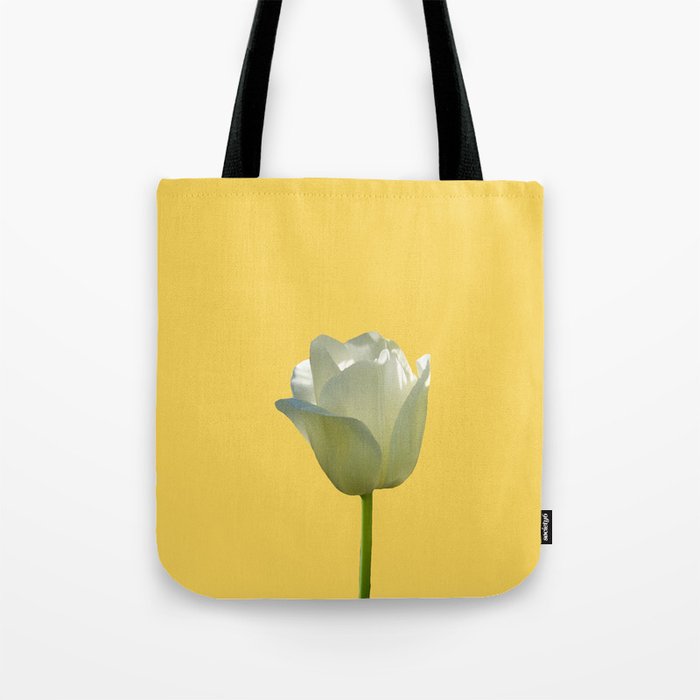 White Tulip - GoBeArt Photography Tote Bag