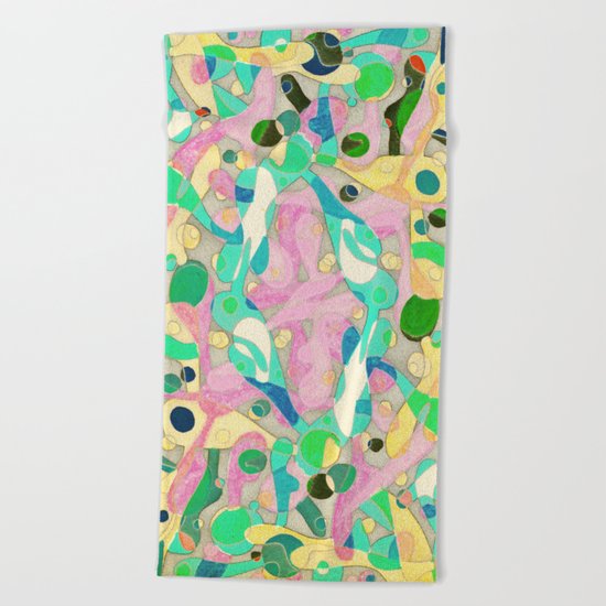- pastel orgy - Beach Towel