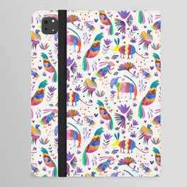 Otomi animals and flowers colorful iPad Folio Case