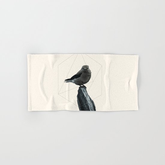Geometrical Bird Hand & Bath Towel