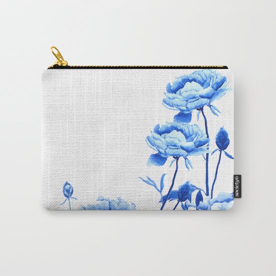 blue peonies Carry-All Pouch