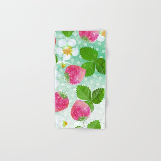Strawberries Hand & Bath Towel
