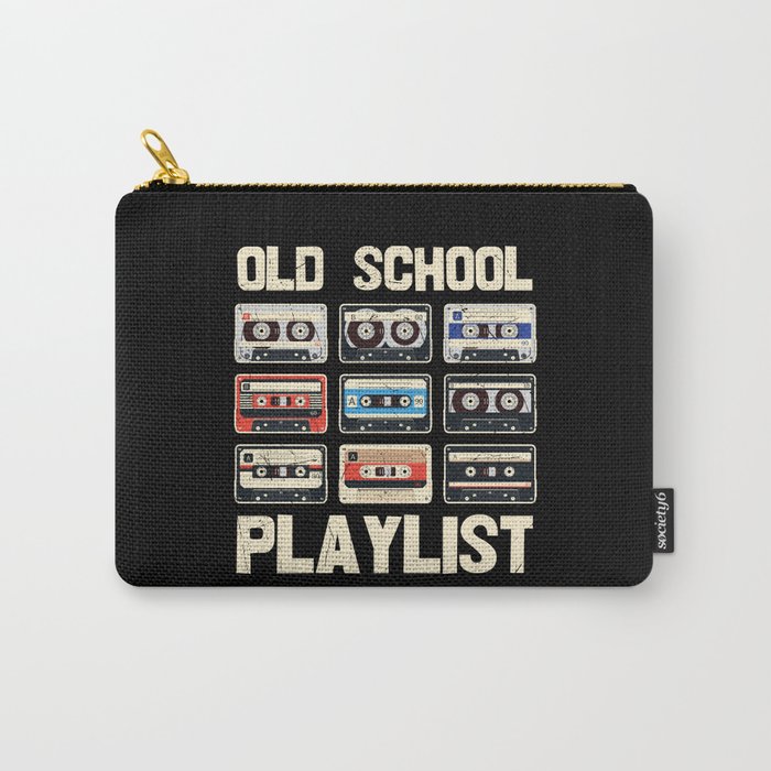 Old School Playlist Cassette Tapes Retro Carry-All Pouch