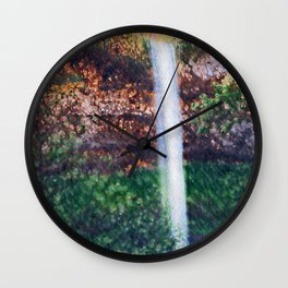 Oregon Waterfall Wall Clock