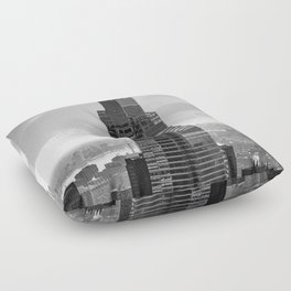 Black and White Photography | New York City Floor Pillow
